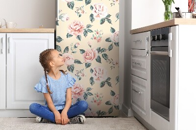 Magnetic fridge cover Vintage roses