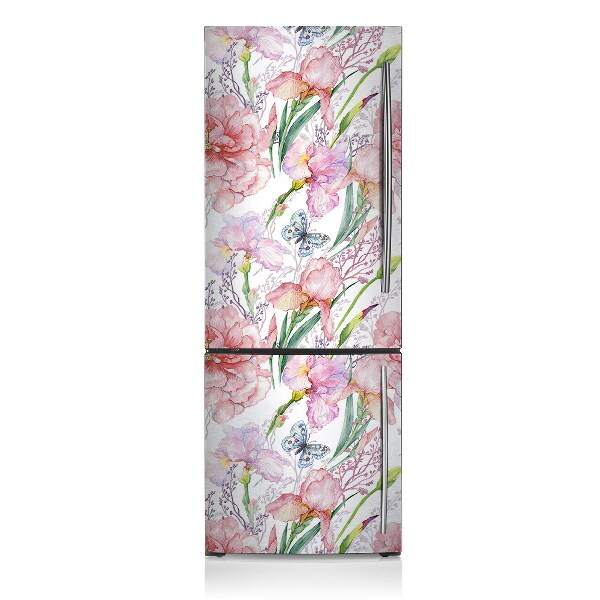 Magnetic fridge cover Peony flowers