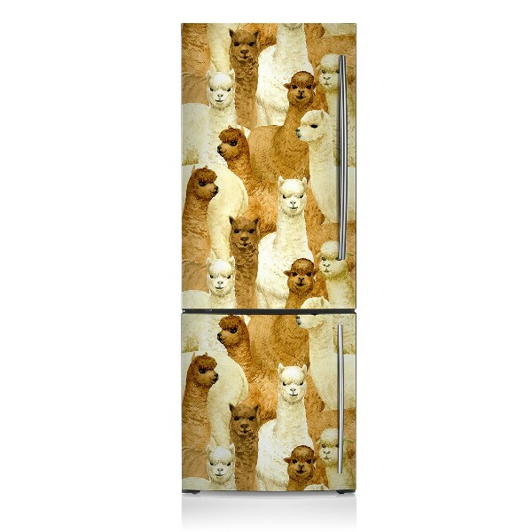 Magnetic fridge cover Alpaca