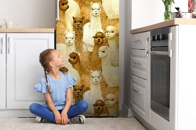 Magnetic fridge cover Alpaca