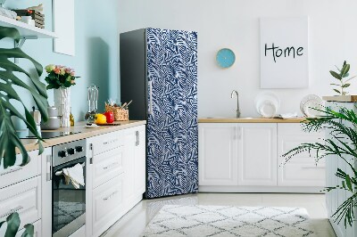 Magnetic fridge cover Geometric leaves