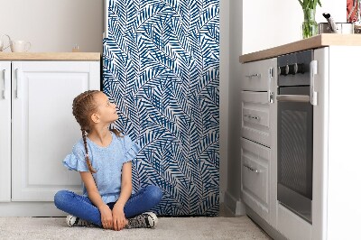 Magnetic fridge cover Geometric leaves