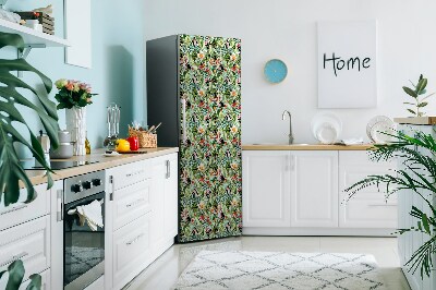 Magnetic fridge cover Flowers and birds