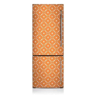 Magnetic fridge cover Orange flowers