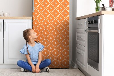 Magnetic fridge cover Orange flowers