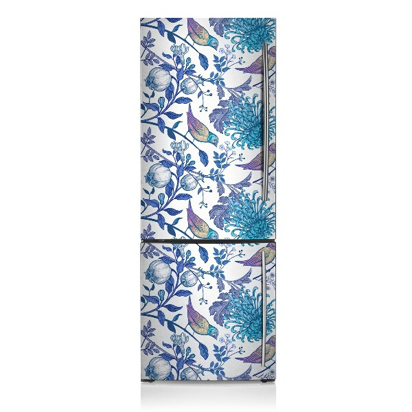 Magnetic fridge cover Spring birds