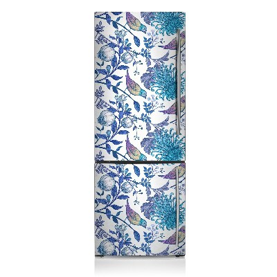 Magnetic fridge cover Spring birds