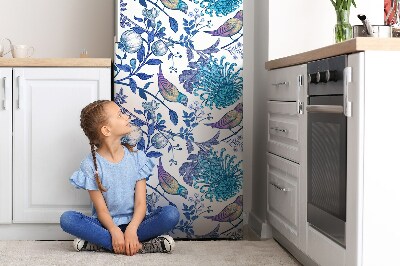 Magnetic fridge cover Spring birds