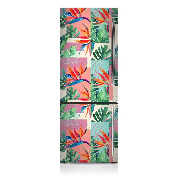 Magnetic fridge cover Tropical mosaic