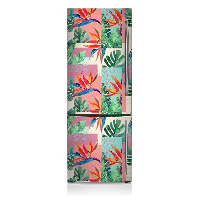 Magnetic fridge cover Tropical mosaic