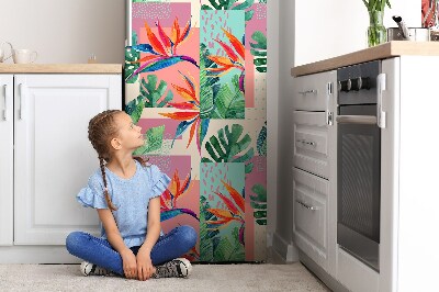 Magnetic fridge cover Tropical mosaic