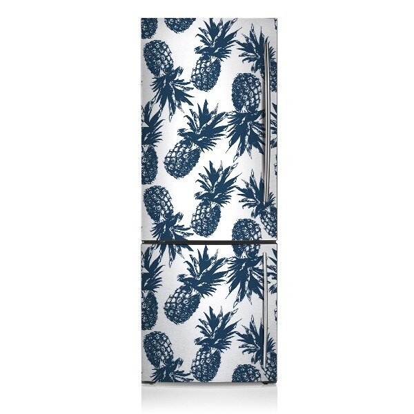 Magnetic fridge cover Gray pineapple