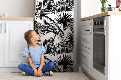 Decoration fridge cover Exotic leaves