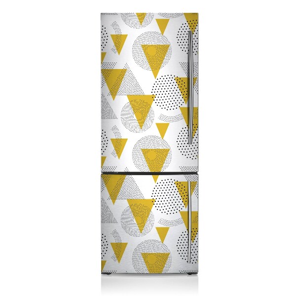 Decoration fridge cover Circles and triangles