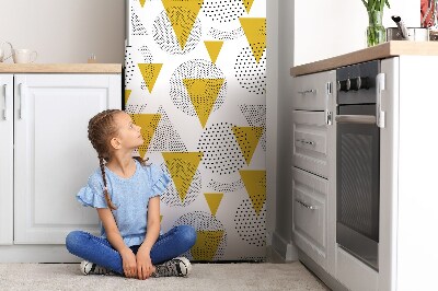 Decoration fridge cover Circles and triangles