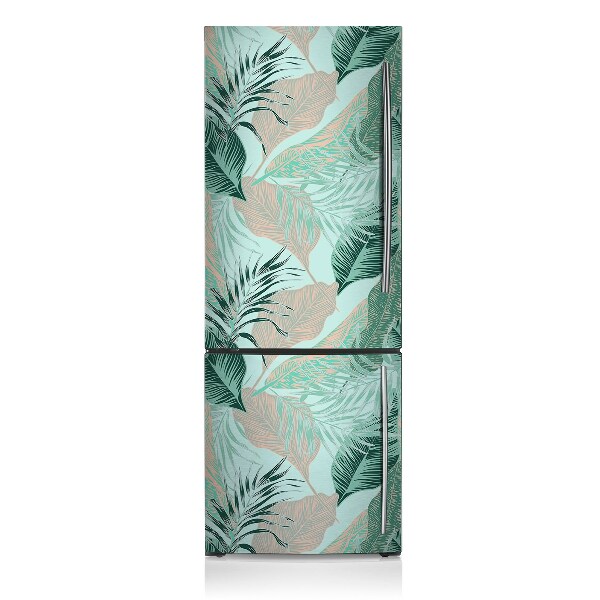 Decoration fridge cover Tropical leaves