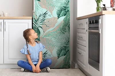 Decoration fridge cover Tropical leaves