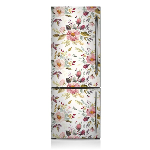 Decoration fridge cover Vintage field flowers