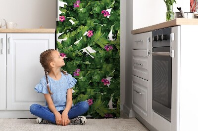 Decoration fridge cover Hibiscus