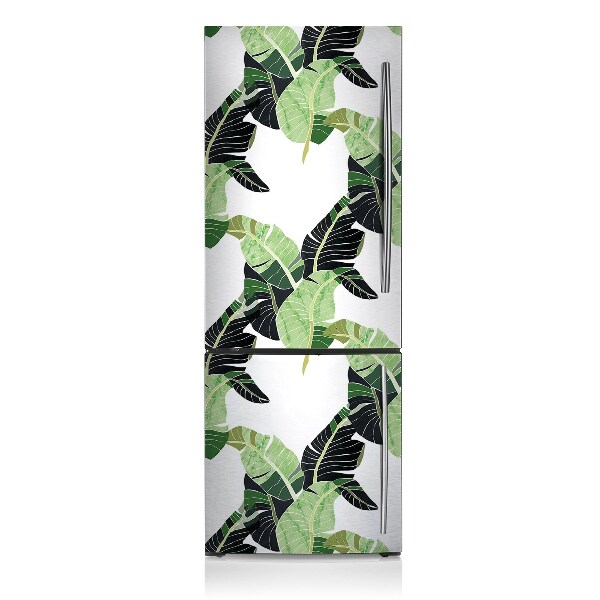 Decoration fridge cover Bright palm leaves