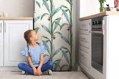 Decoration fridge cover Tropical plants