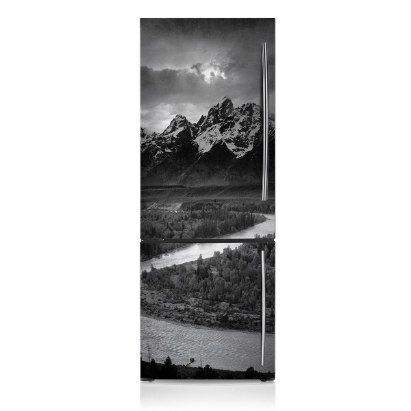 Decoration fridge cover Dark mountain