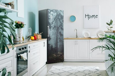 Decoration fridge cover Foggy forest