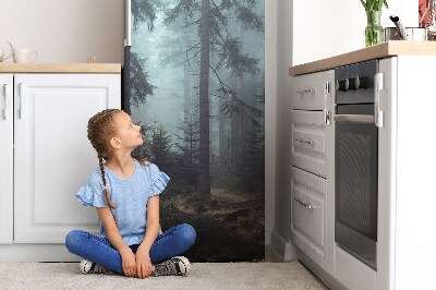 Decoration fridge cover Foggy forest