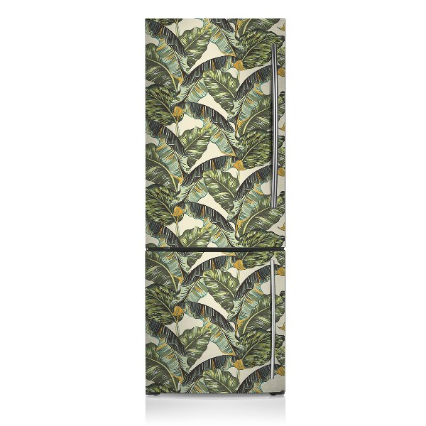 Decoration fridge cover Tropical leaves