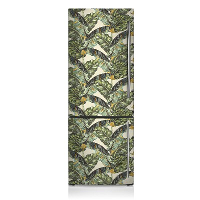 Decoration fridge cover Tropical leaves