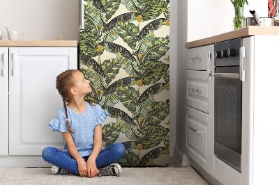 Decoration fridge cover Tropical leaves