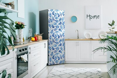 Decoration fridge cover Blue watercolor