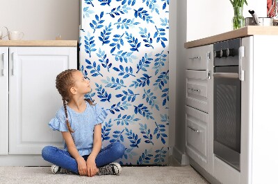 Decoration fridge cover Blue watercolor