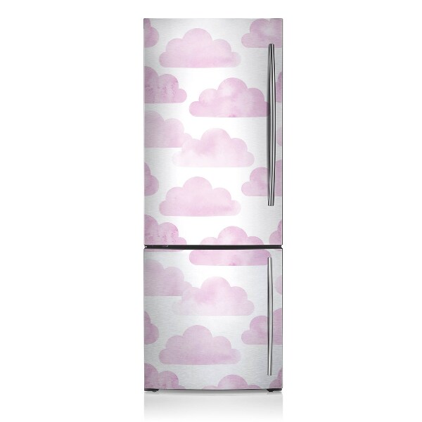 Decoration fridge cover Pink clouds