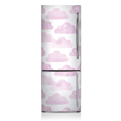 Decoration fridge cover Pink clouds