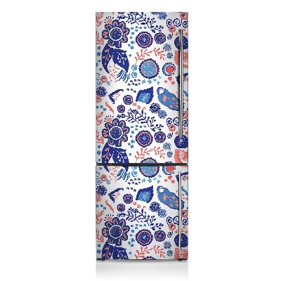 Decoration fridge cover Flowers abstraction