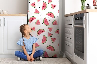 Decoration fridge cover Rain with watermelon