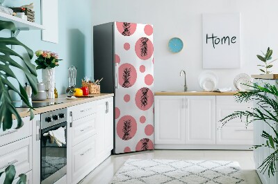 Decoration fridge cover Pink pineapple