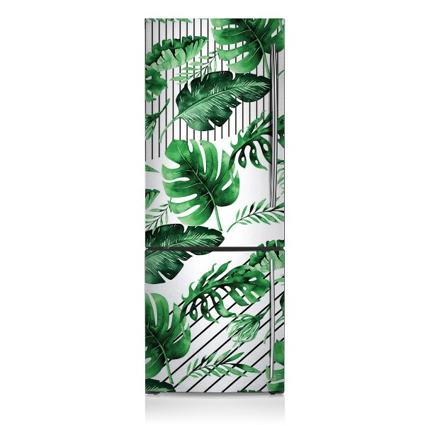 Decoration fridge cover Dots and leaves