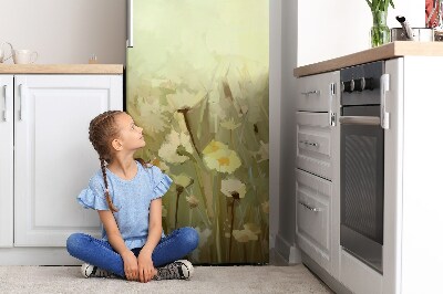 Decoration fridge cover Field flowers