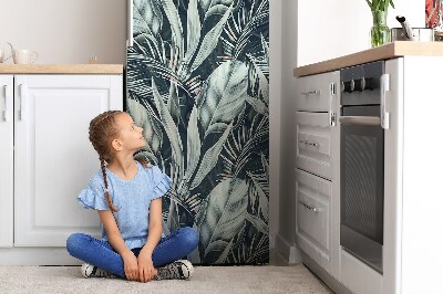 Magnetic fridge cover Exotic leaves