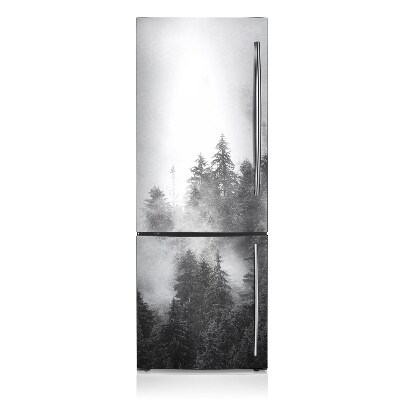 Magnetic fridge cover Foggy forest