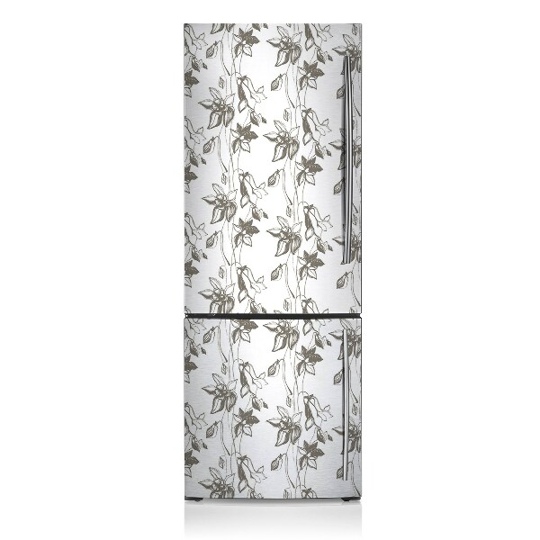 Magnetic fridge cover Flower drawing