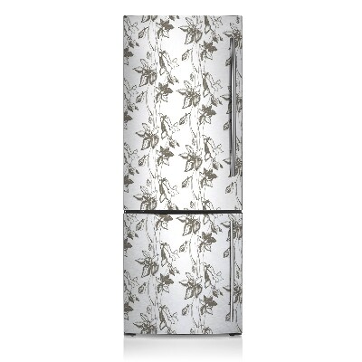 Magnetic fridge cover Flower drawing