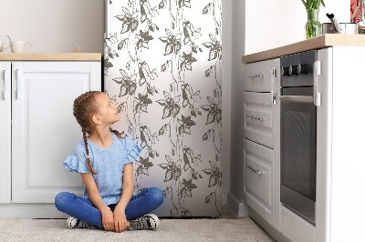 Magnetic fridge cover Flower drawing