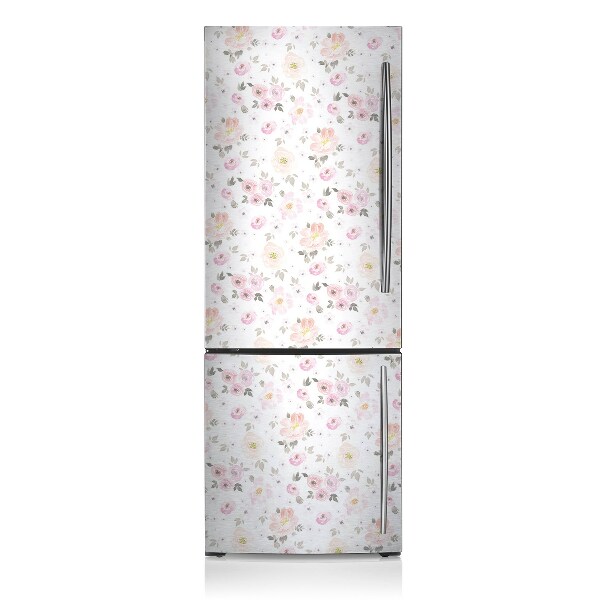 Magnetic fridge cover Watercolor flowers