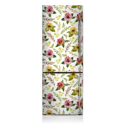 Magnetic fridge cover Watercolor flowers