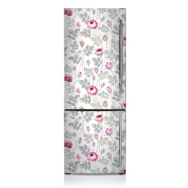 Magnetic fridge cover Pastel roses