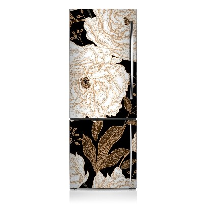 Magnetic fridge cover Retro-style roses