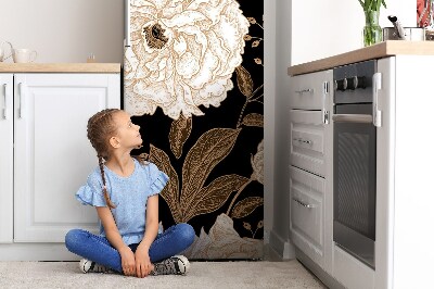 Magnetic fridge cover Retro-style roses